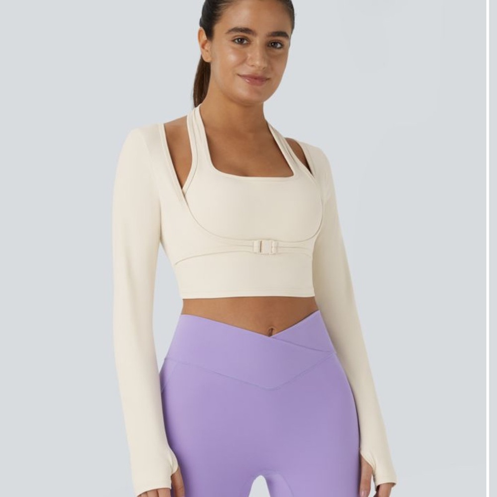Halara Cropped Halter Top